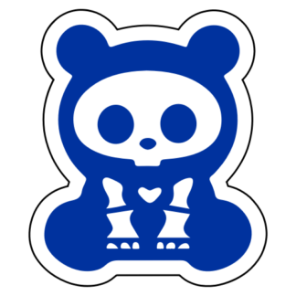 X-Ray Panda Sticker (Blue)